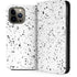 White Speckle iPhone 13 Pro Max Folio Case