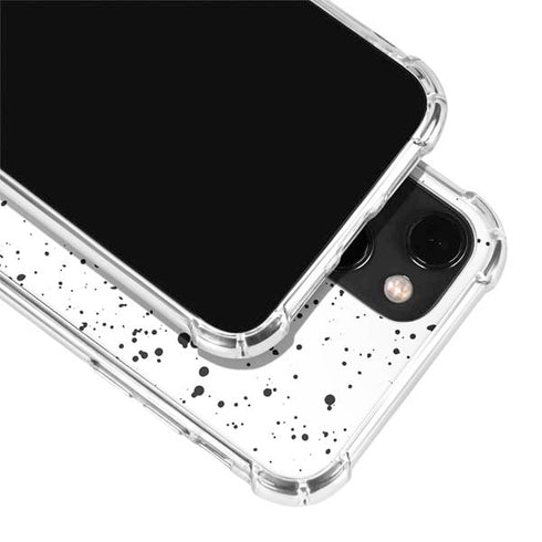 White Speckle iPhone 14 Plus Clear Case