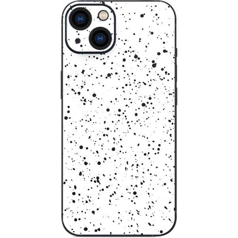 White Speckle iPhone 15 Plus Skin