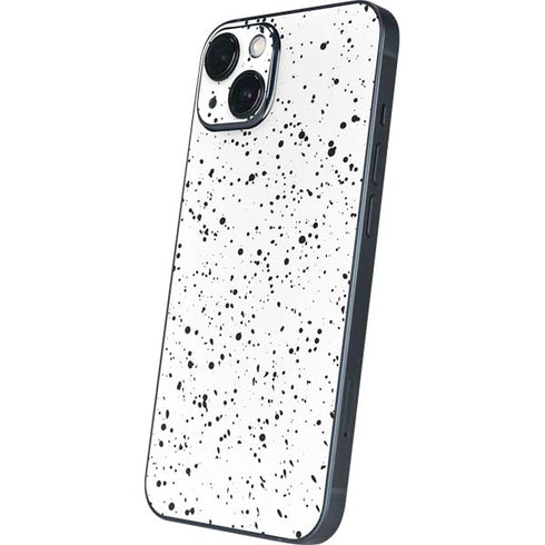 White Speckle iPhone 15 Plus Skin
