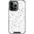 White Speckle iPhone 15 Pro Clear Case