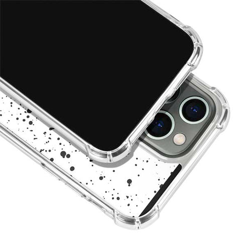White Speckle iPhone 14 Pro Clear Case