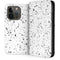 White Speckle iPhone 15 Pro Folio Case