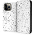 White Speckle iPhone 15 Pro Max Folio Case