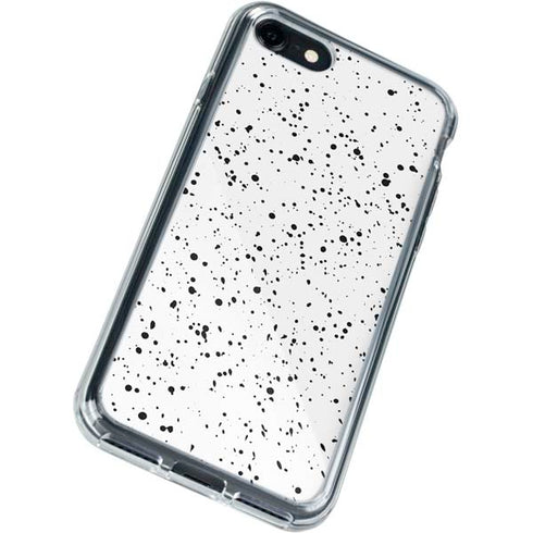 White Speckle iPhone SE (2nd & 3rd Gen) Clear Case