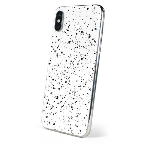 White Speckle iPhone X Skin