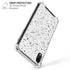 White Speckle iPhone XR Clear Case