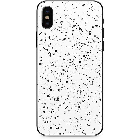 White Speckle iPhone XS Skin