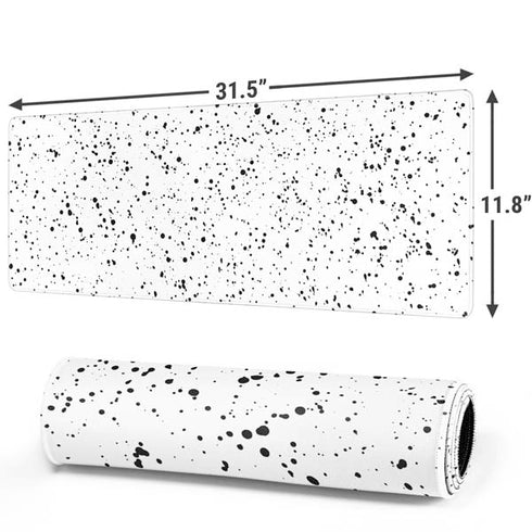 White Speckle Gaming Mouse Pad