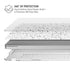 White Speckle MacBook Air 15in (2023-2025) Case plus Skin
