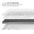 White Speckle MacBook Pro 16in (2021-25) Case plus Skin