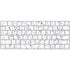 White Speckle Magic Keyboard Skin
