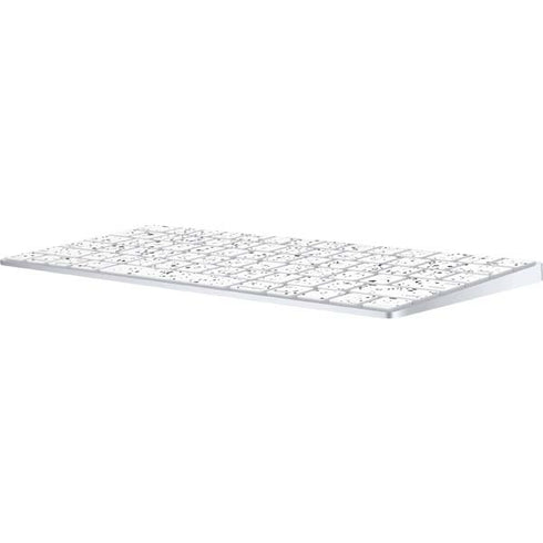 White Speckle Magic Keyboard Skin