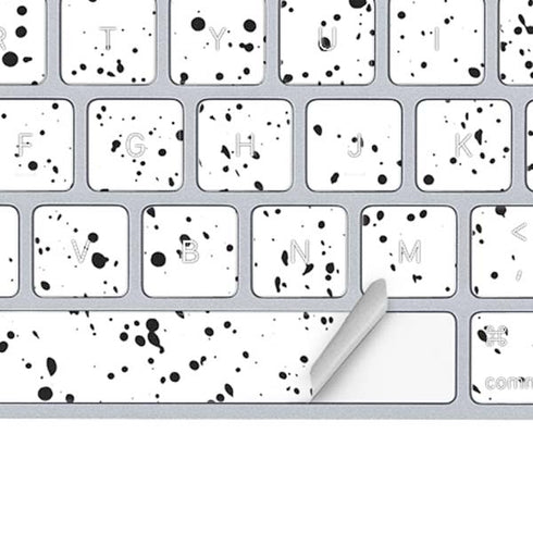White Speckle Magic Keyboard Skin