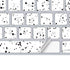 White Speckle Magic Keyboard Skin