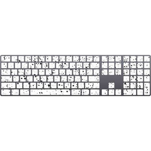 White Speckle Magic Keyboard with Numeric Keypad Skin