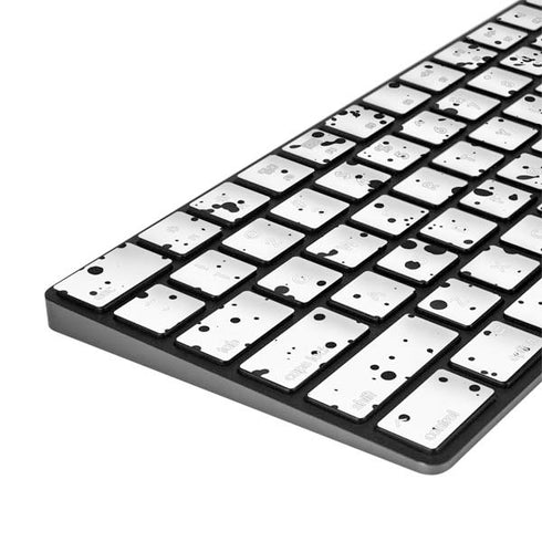 White Speckle Magic Keyboard with Numeric Keypad Skin