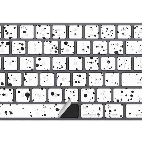 White Speckle Magic Keyboard with Numeric Keypad Skin