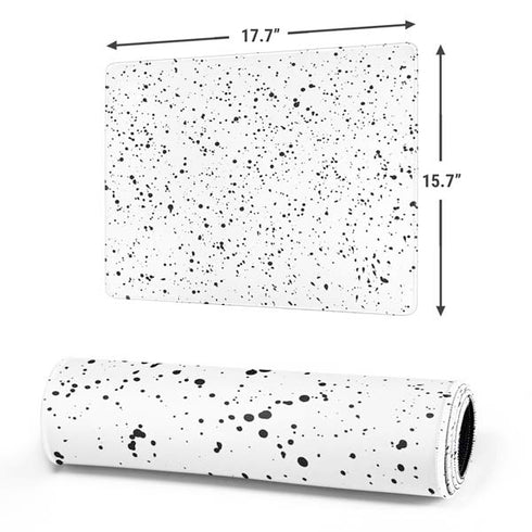 White Speckle Gaming Mouse Pad
