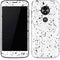 White Speckle Moto E5 Play Skin