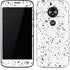 White Speckle Moto E5 Play Skin