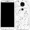 White Speckle Moto E5 Plus Skin