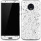 White Speckle Moto G6 Skin
