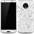 White Speckle Moto G6 Skin