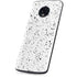 White Speckle Moto G6 Skin