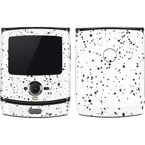 White Speckle Motorola RAZR Skin