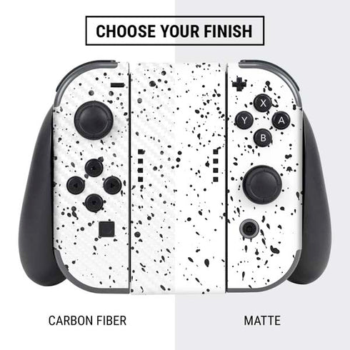 White Speckle Nintendo Switch Bundle Skin