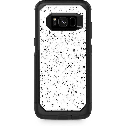 White Speckle Otterbox Commuter Galaxy Skin