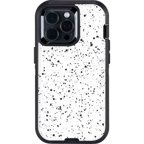 White Speckle Otterbox Defender iPhone Skin