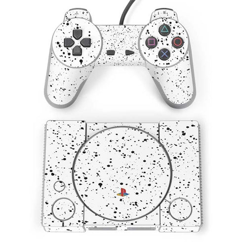 White Speckle PlayStation Classic Bundle Skin