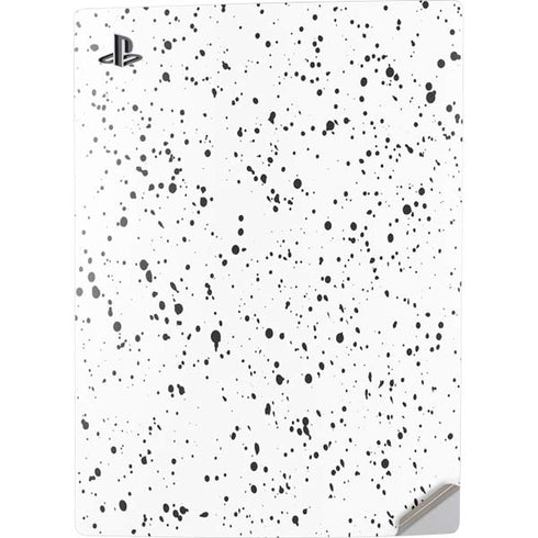 White Speckle PS5 Digital Edition Console Skin