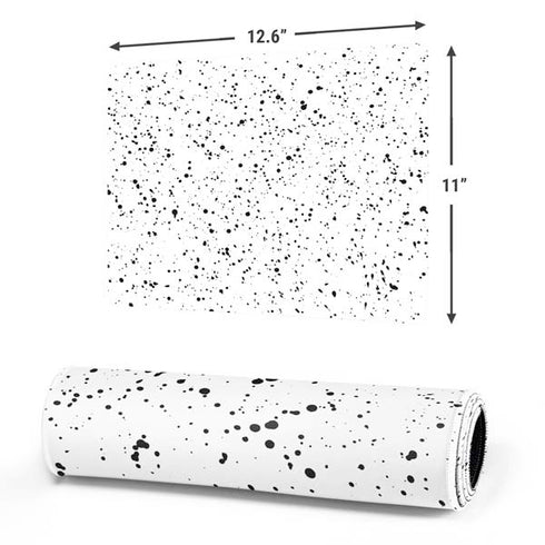 White Speckle Gaming Mouse Pad
