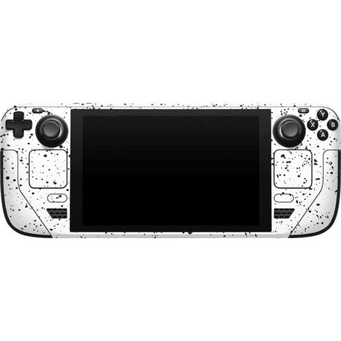 White Speckle Steam Deck Handheld Gaming Computer Skin