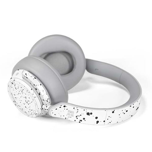 White Speckle Surface Headphones Skin