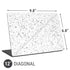White Speckle Universal Laptop 12in (9.8 x 6.8in) Skin
