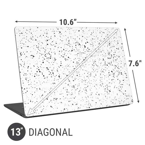 White Speckle Universal Laptop 13in (10.6 x 7.6in) Skin