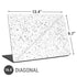 White Speckle Universal Laptop 16.6in (13.4 x 9.7in) Skin