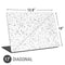 White Speckle Universal Laptop 17in (13.8 x 10in) Skin