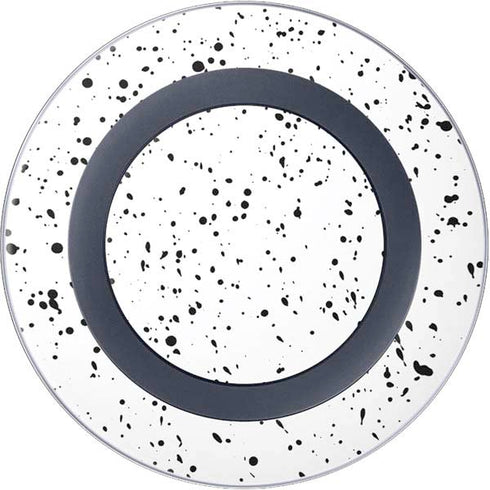 White Speckle Wireless Charger Skin