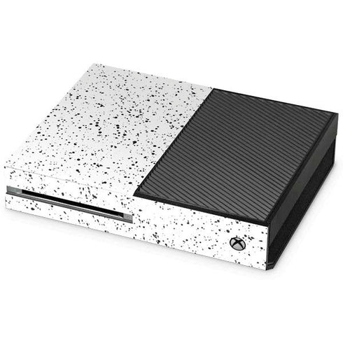 White Speckle Xbox One Console Skin