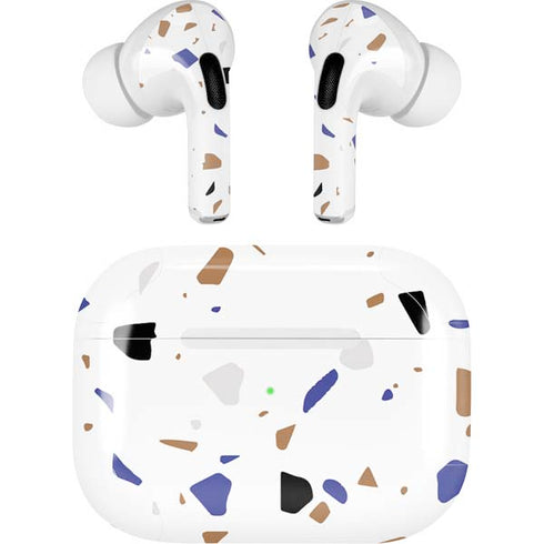 White Terrazzo AirPods Pro 2nd Gen Skin