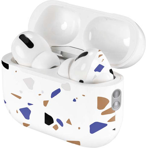 White Terrazzo AirPods Pro 2nd Gen Skin