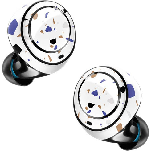White Terrazzo Amazon Echo Buds Skin