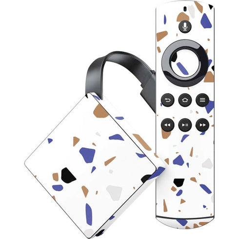 White Terrazzo Amazon Fire TV Skin