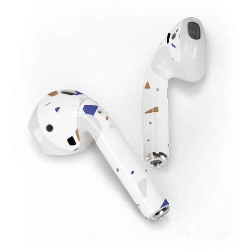 White Terrazzo Apple AirPods 2 Skin