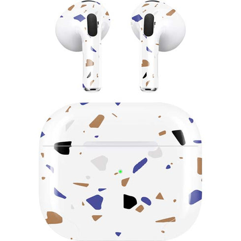 White Terrazzo Apple AirPods (3rd Gen 2021) Skin